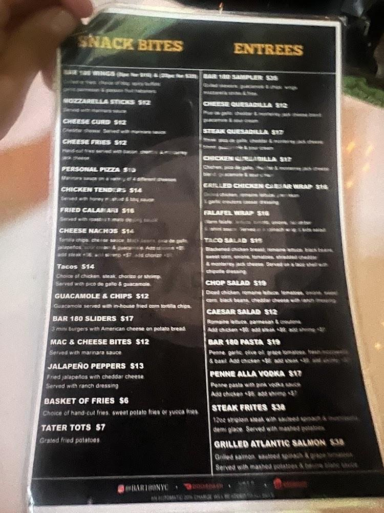 Bar 180 Menu image 2